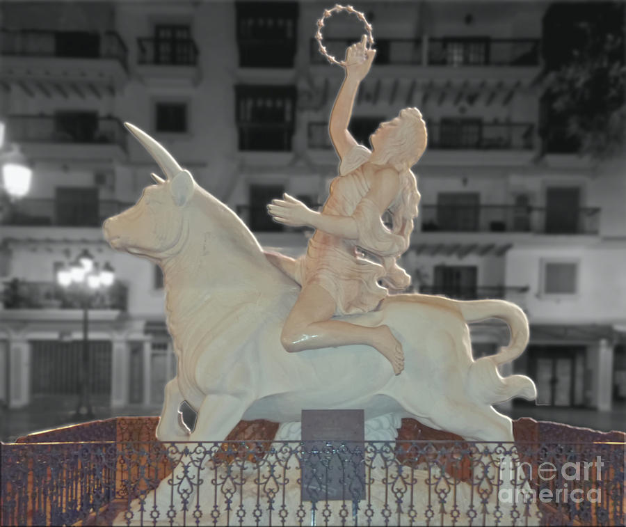 Zeus and Europa, Monument to Europe, Torremolinos, Andalusia, Spain Photograph by Pics By Tony
