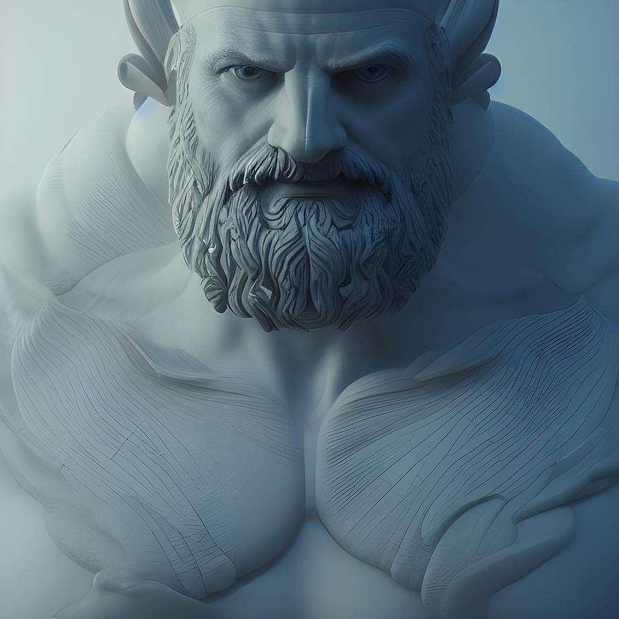 Zeus Digital Art by Jonathan Berkley | Pixels