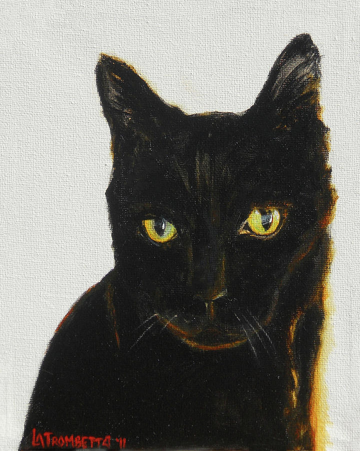 Zeus the Cat Painting by Lynn Alison Trombetta - Pixels