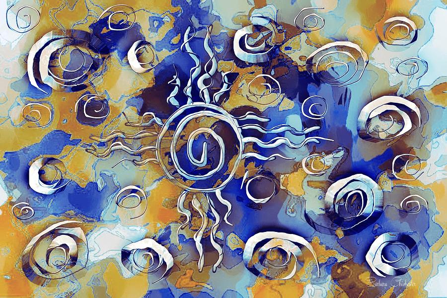 Zia Spirals  Digital Art by Barbara Chichester