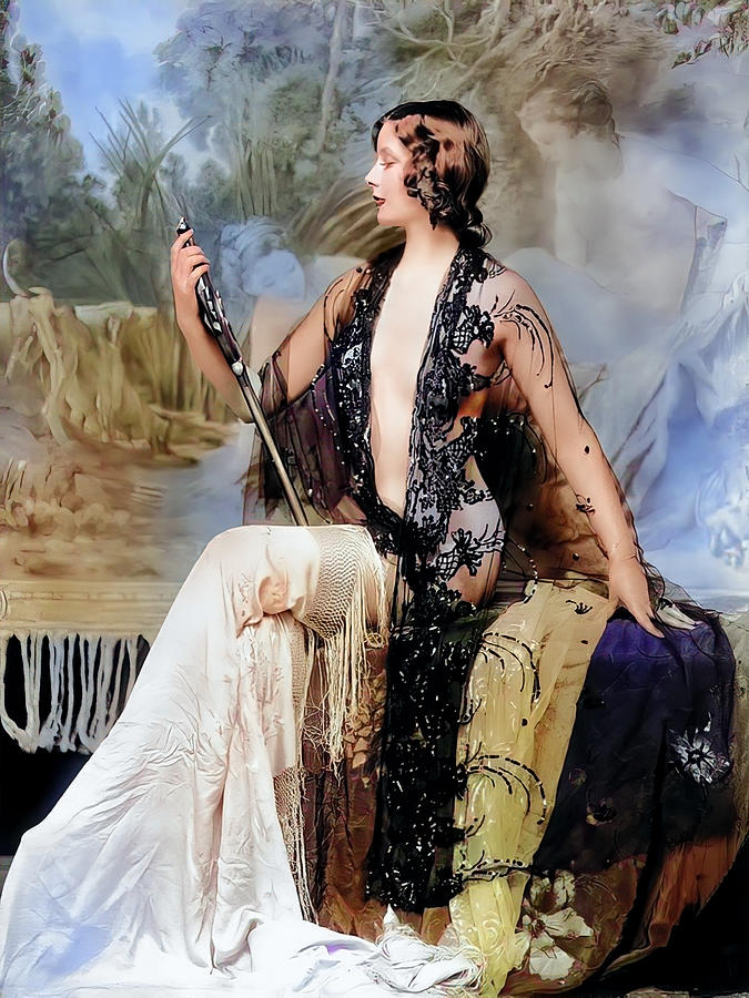 Ziegfeld Follies Blanche Satchel Digital Art by Chuck Staley