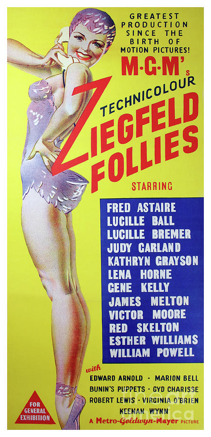 Vintage Photograph - Ziegfeld Follies Poster by Jon Neidert