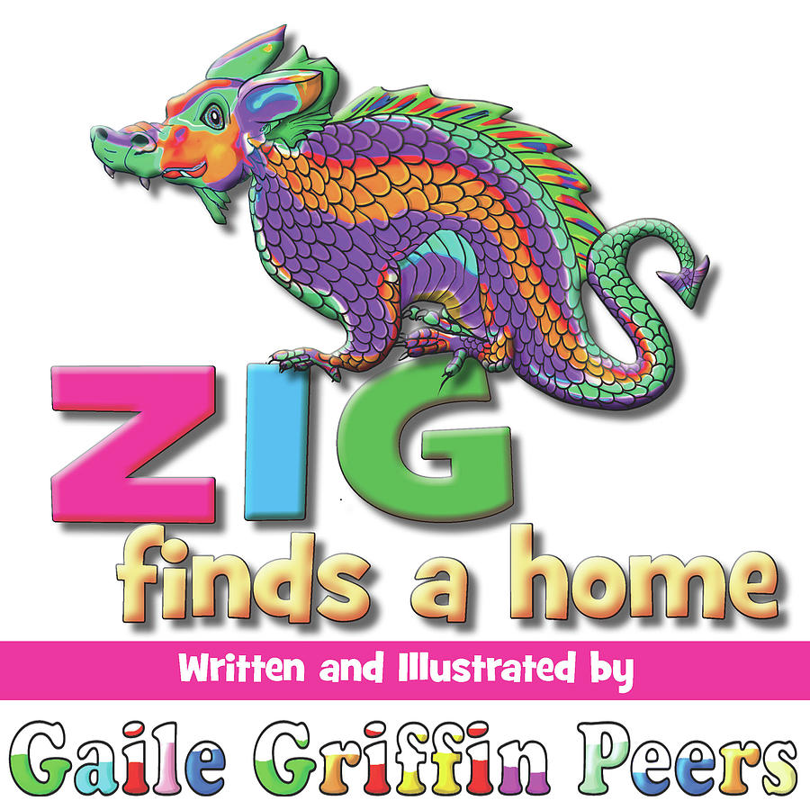 Zig Finds a Home, Title Page Digital Art by Gaile Griffin Peers