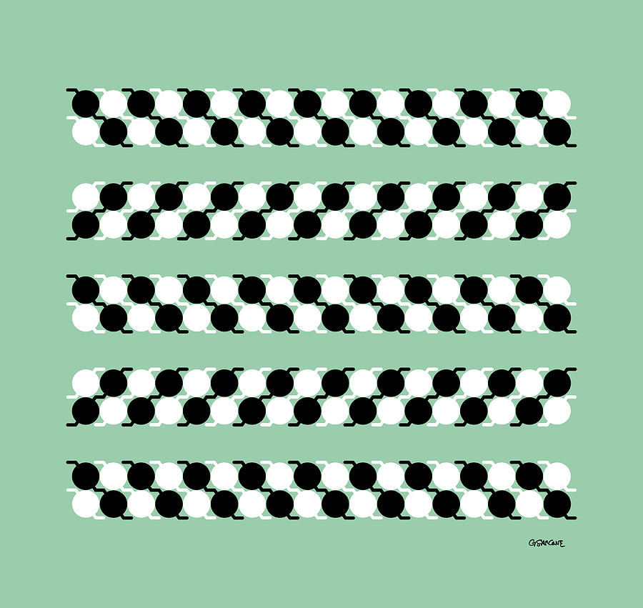 ZigZag Illusion Mixed Media by Gianni Sarcone