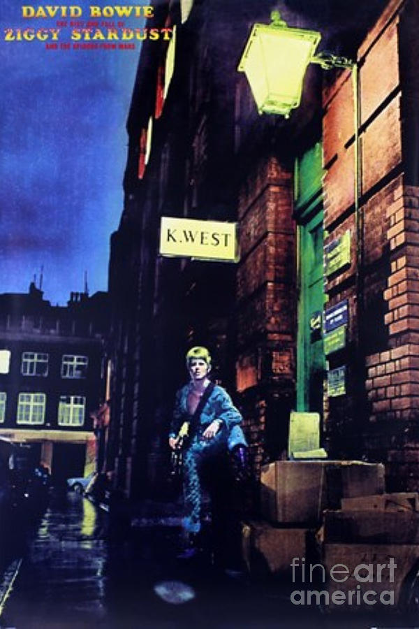 Ziggy Stardust Album Cover David Bowie Poster Digital Art by Mohamad ...