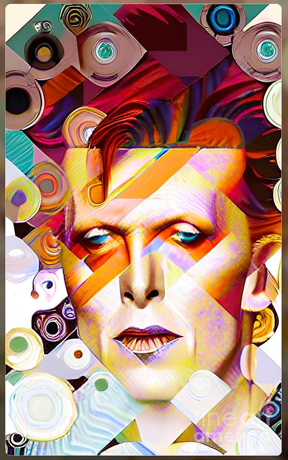 Ziggy Stardust Paint Digital Art by John Romig | Pixels