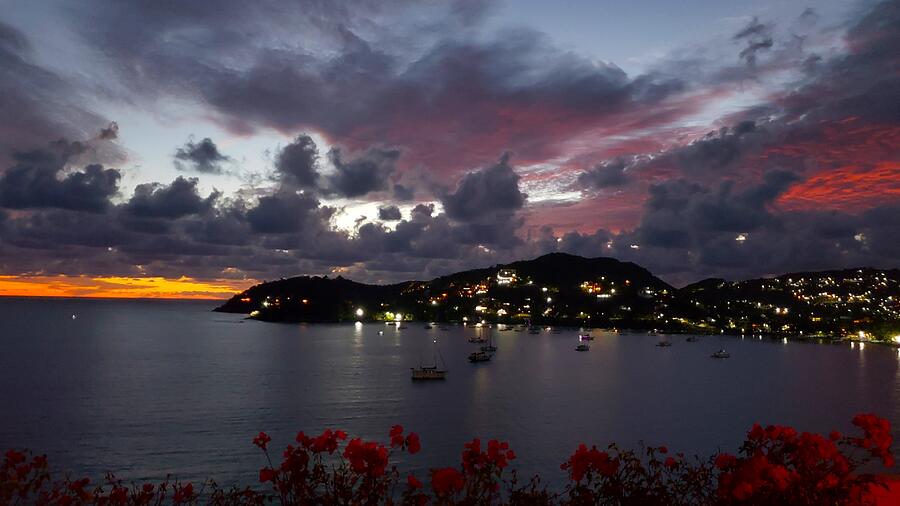 Zihuatanejo Bay Photograph by Rosanne Licciardi Zihuatanejo Bay Photograph by Rosanne Licciardi