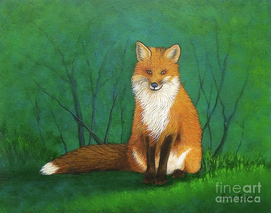 Zilphas Fox Painting by Sarah Irland