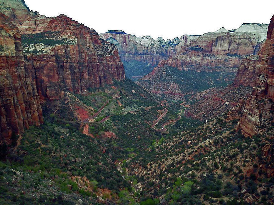 Zion Canyon Photograph by Carl Moore