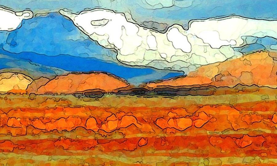 Zion Exposed Panel Two of Three Digital Art by Linda Mears