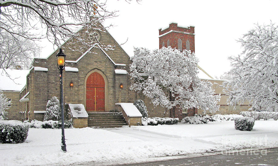 Zion Lutheran Church in the Snow 5631 Photograph by Jack Schultz