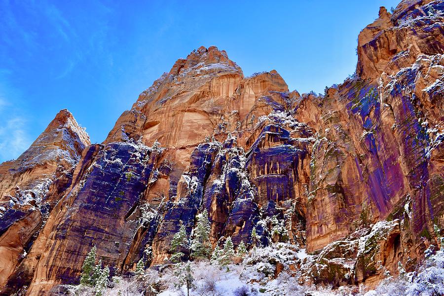 Beautiful Wide view The East Temple-Zion National Park Photograph by Bnte Creations