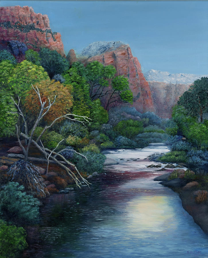 Zion National Park No. 2 Painting by Nadine Button