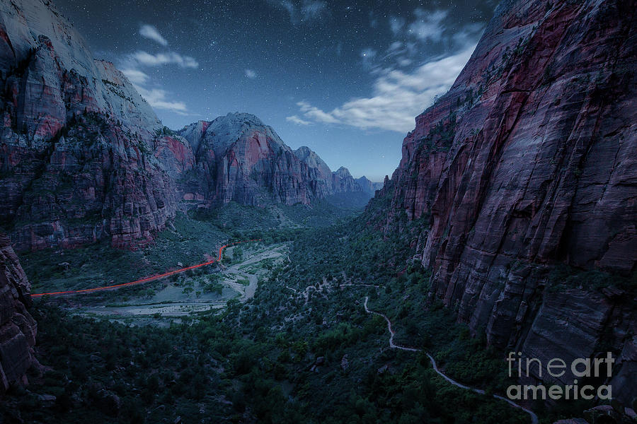 Zion Starry Nights Photograph by JR Photography