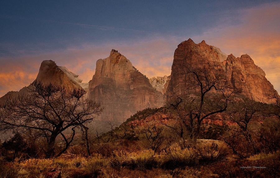 Sunrise at Zion National Park, Utah Photograph by Wendell Thompson