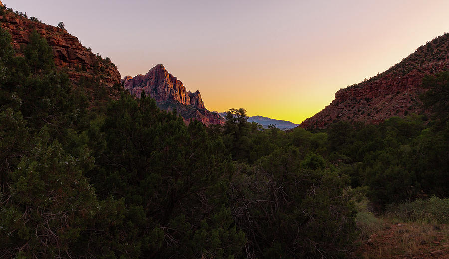 Zion Watchman Sunset Photograph by Andrew Pacheco