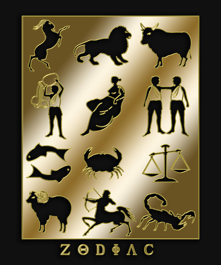Zodiac Signs Digital Art by Chuck Staley
