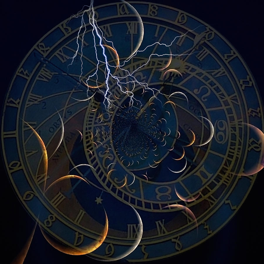 Sign Digital Art - Zodiac time by Bruce Rolff