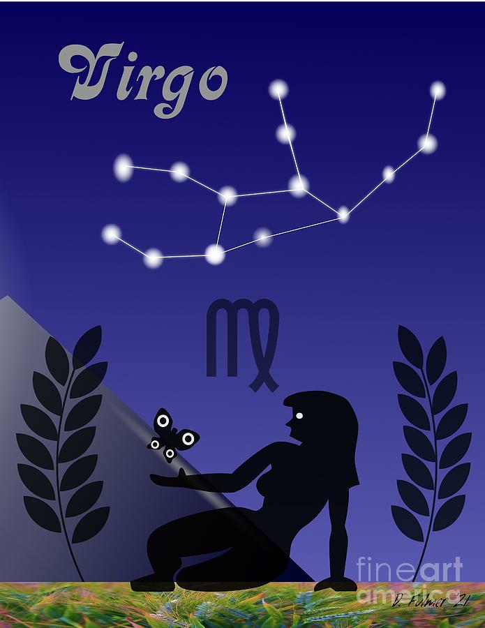 Zodiac Virgo Digital Art by Denise F Fulmer