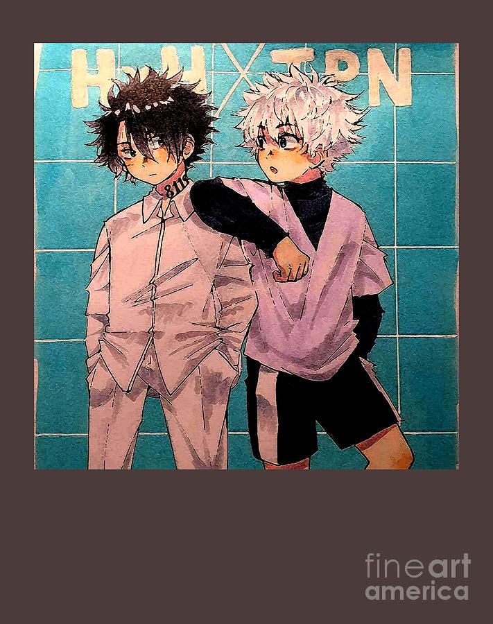 Zoldyck Killua WITH RAY shirt hunter X hunter The Promised Neverland ...