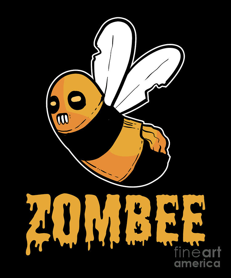 Zombee Zombie Bee Digital Art by Alessandra Roth | Fine Art America