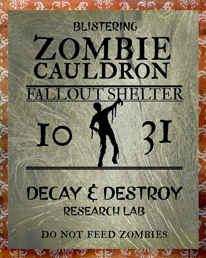 Zombie Cauldron Digital Art