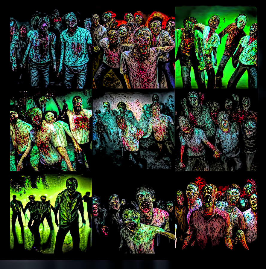 Zombie Montage Photograph by Floyd Snyder