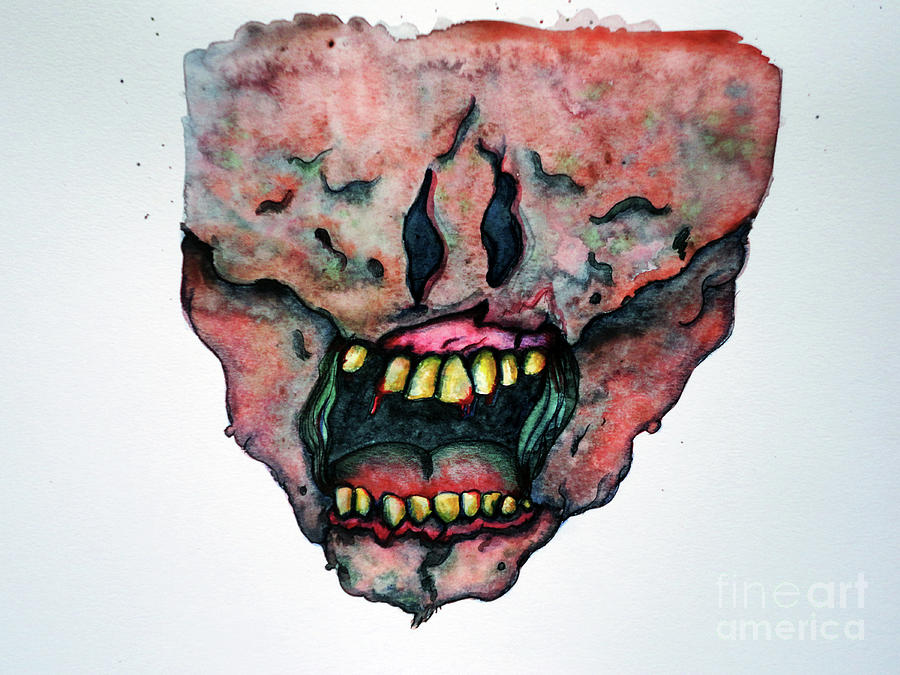 ZombieMask Painting by Amy Stielstra