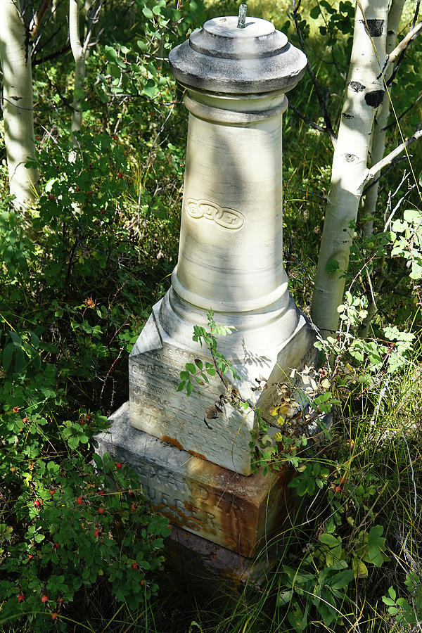 Zueber Headstone Colorado Photograph by Cathy Anderson