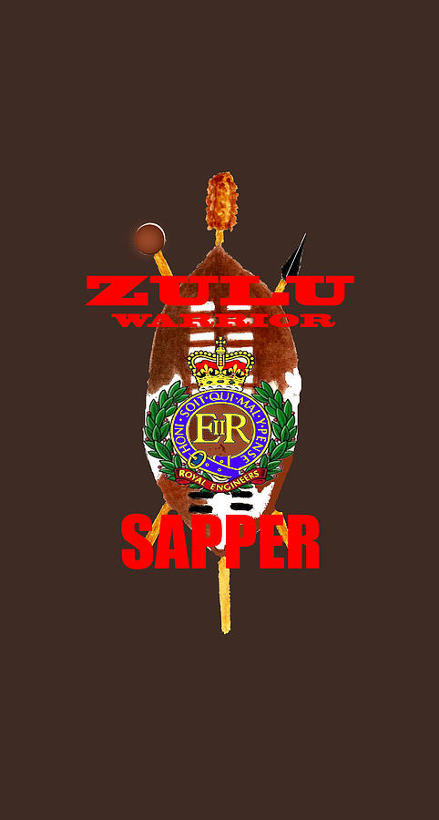 Zulu Warrior Royal Engineer Digital Art by John Palliser