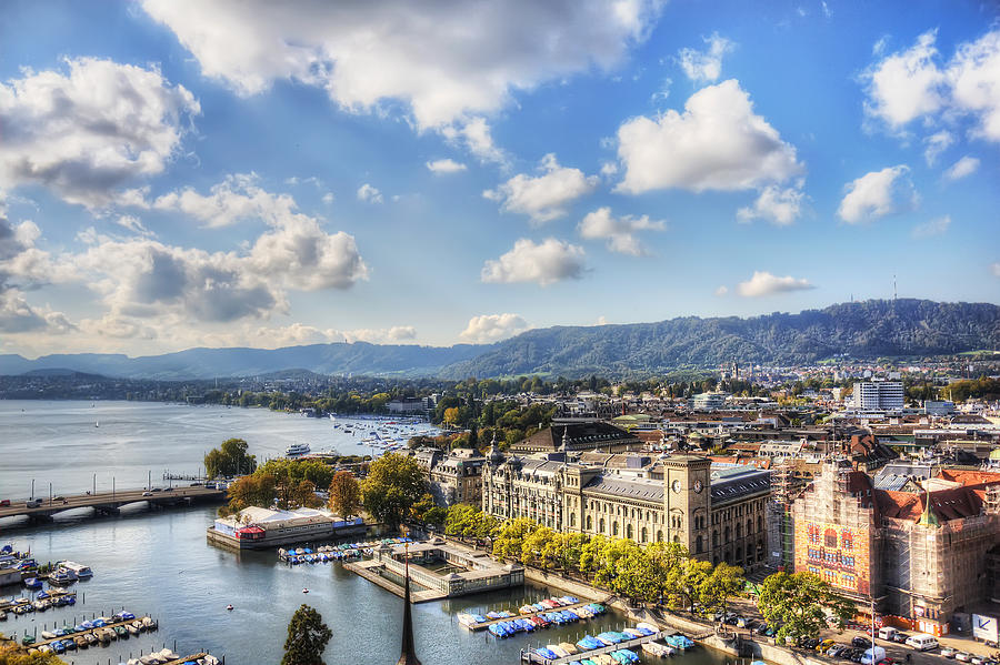 Zurich on a bright day Photograph by Daniel Chui