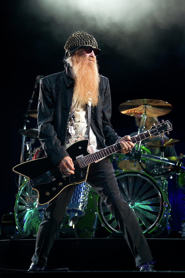 ZZ TOP - Billy Gibbons in concert Photograph by Olivier Parent