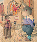  Rabbit Marcus the Great 21 Painting by Kestutis Kasparavicius