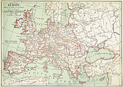 MAP OF EUROPE, c1812 #0042893 Painting by Granger MAP OF EUROPE, c1812 #0042893 Painting by Granger