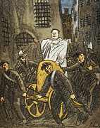 Benito Mussolini Cartoon #0061864 Painting by Granger
