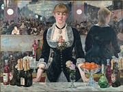 A Bar at the Folies-Bergere #5 Painting by Edouard Manet