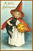 A Jolly Halloween Photograph by Ellon Clapsaddle