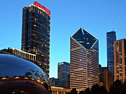 A View from Millenium Park at Dusk #2 Photograph by David Levin