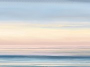 Abstract Long Pink Sunset #1 Painting by Stephen Jorgensen