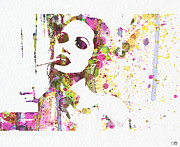 Angelina Jolie 2 #1 Painting by Naxart Studio