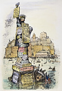 Anti-trust Cartoon, 1889 #2 Drawing by Granger Anti-trust Cartoon, 1889 #2 Drawing by Granger