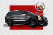 Cadillac Escalade with 3 D Badge  #1 Photograph by Serge Averbukh