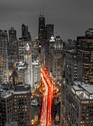 Chicago Magnificent Mile #1 Photograph by Lev Kaytsner