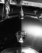 Classic Cars - 1950 Ford Custom - hood close-up #1 Photograph by Jason Freedman