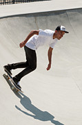 Colombian Skater Cris Arevalo at Pala Skatepark San Diego Califo #1 Photograph by Adam Rainoff