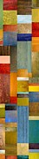 Color Panels with Blue Sky #1 Painting by Michelle Calkins