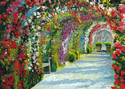 Germany Baden-Baden Rosengarten #1 Painting by Yuriy Shevchuk