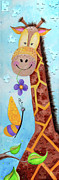 Gerry Giraffe #2 Painting by Annie Troe