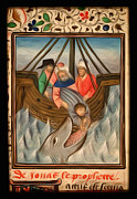 Jonah Is Thrown Into The Sea And Swallowed By The Great Fish Interpreted Digital Art by Sapiens Verbum