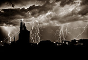 Lightening strike #1 Photograph by David Matthews
